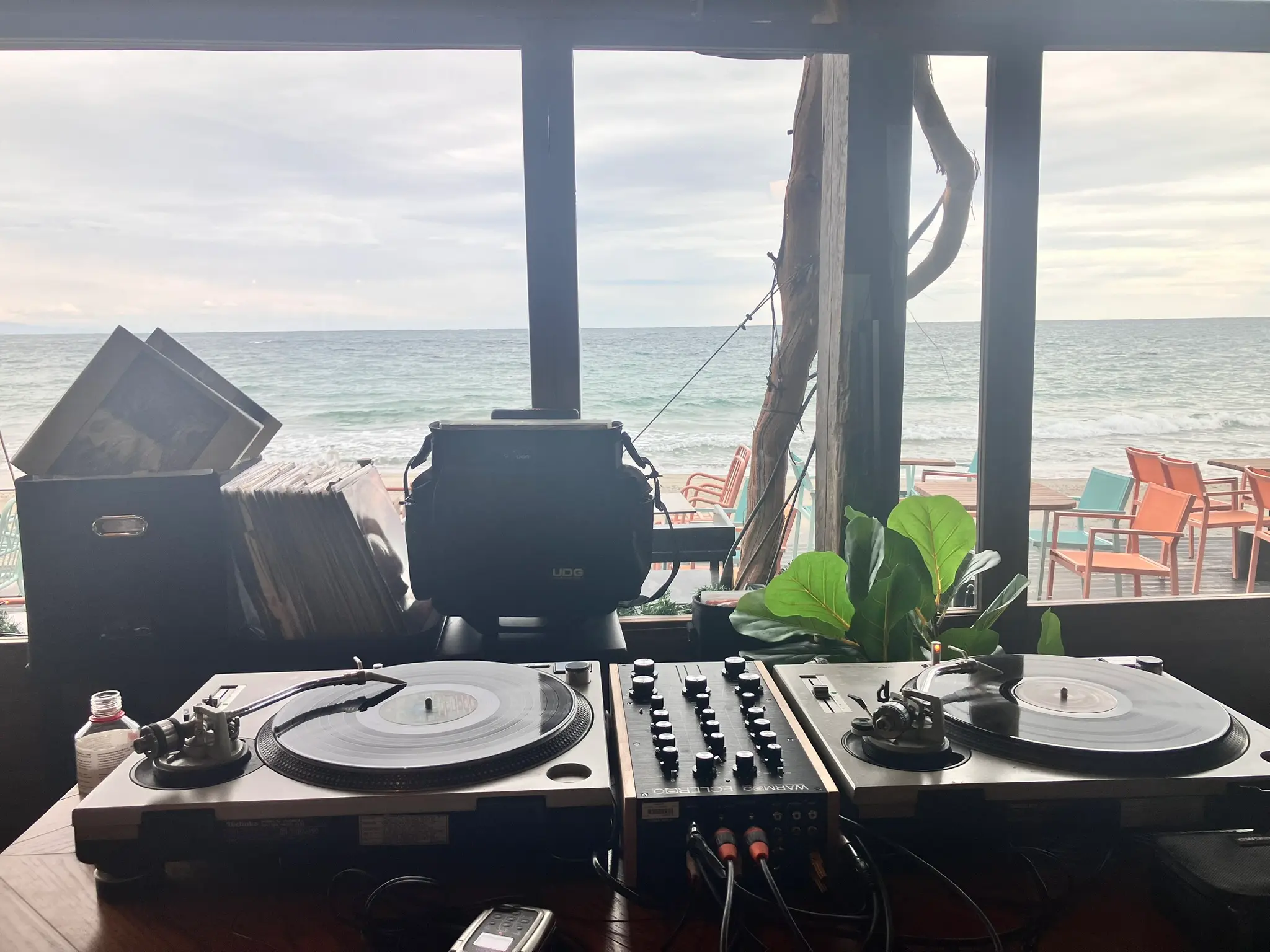 DJ Seitan vinyl records seafront
